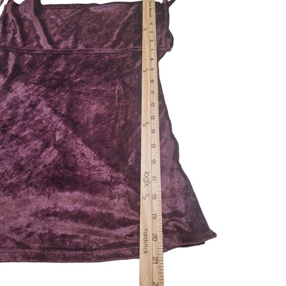 NWT Free People All Night Velvet Tunic Cowl Neck Sleeveless Top Fig Jam Size S - Picture 8 of 9